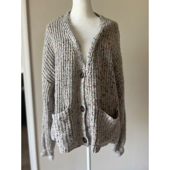 Oversized knit chunky oversized  cardigan sweater plus size XXL - Picture 3 of 6